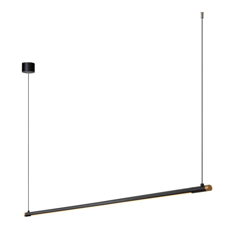 Lucide MARNIK - Závesné svietidlo - Ø 2,5 cm - LED Rozm. - 1x24W 2700K/4000K - Čierny